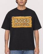 Mockup Boxy Heavyweight Tee Black male close-up 06