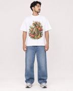 Mockup Boxy Heavyweight Tee White male full-body 02