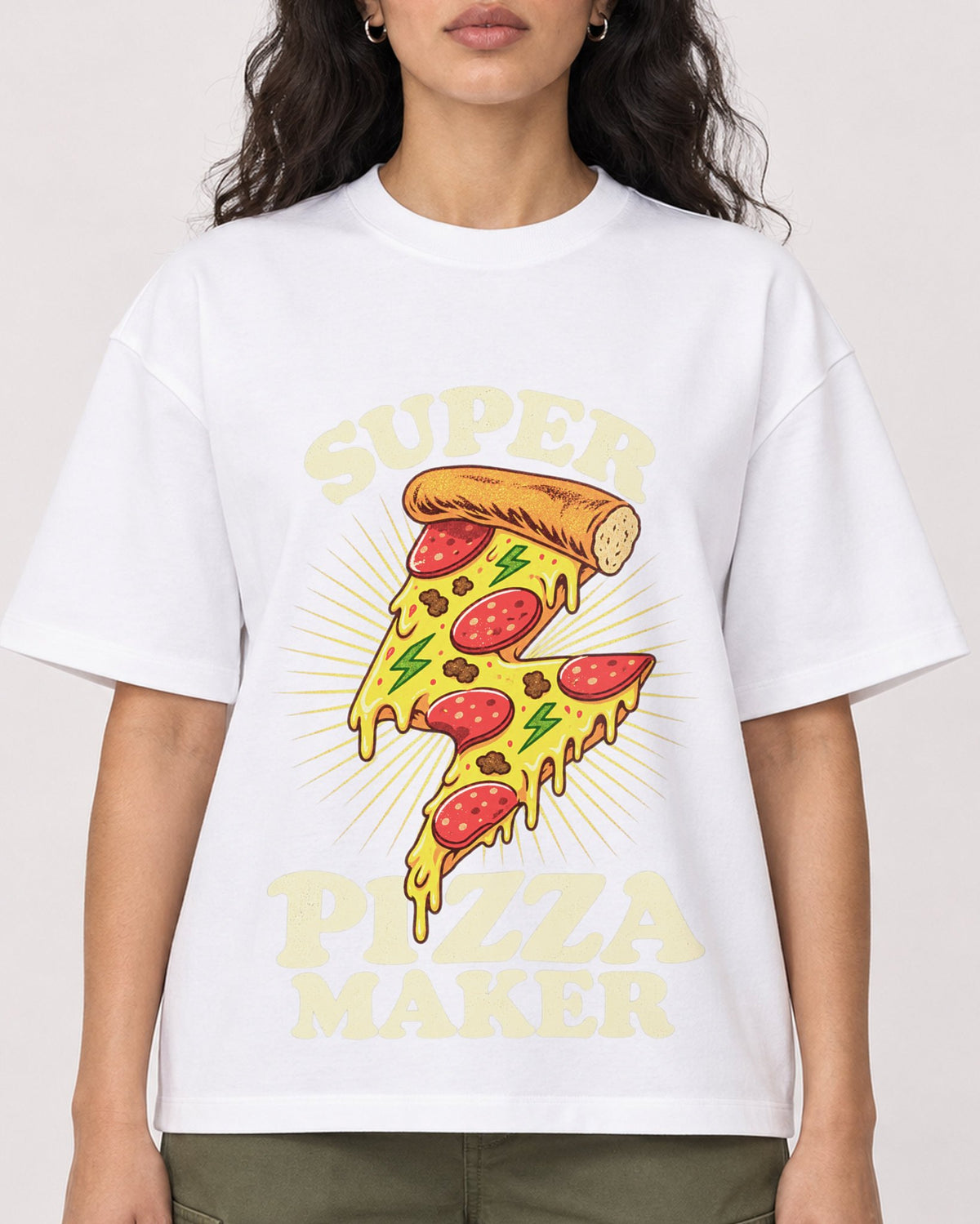 Mockup Boxy Heavyweight Tee White female close-up 07