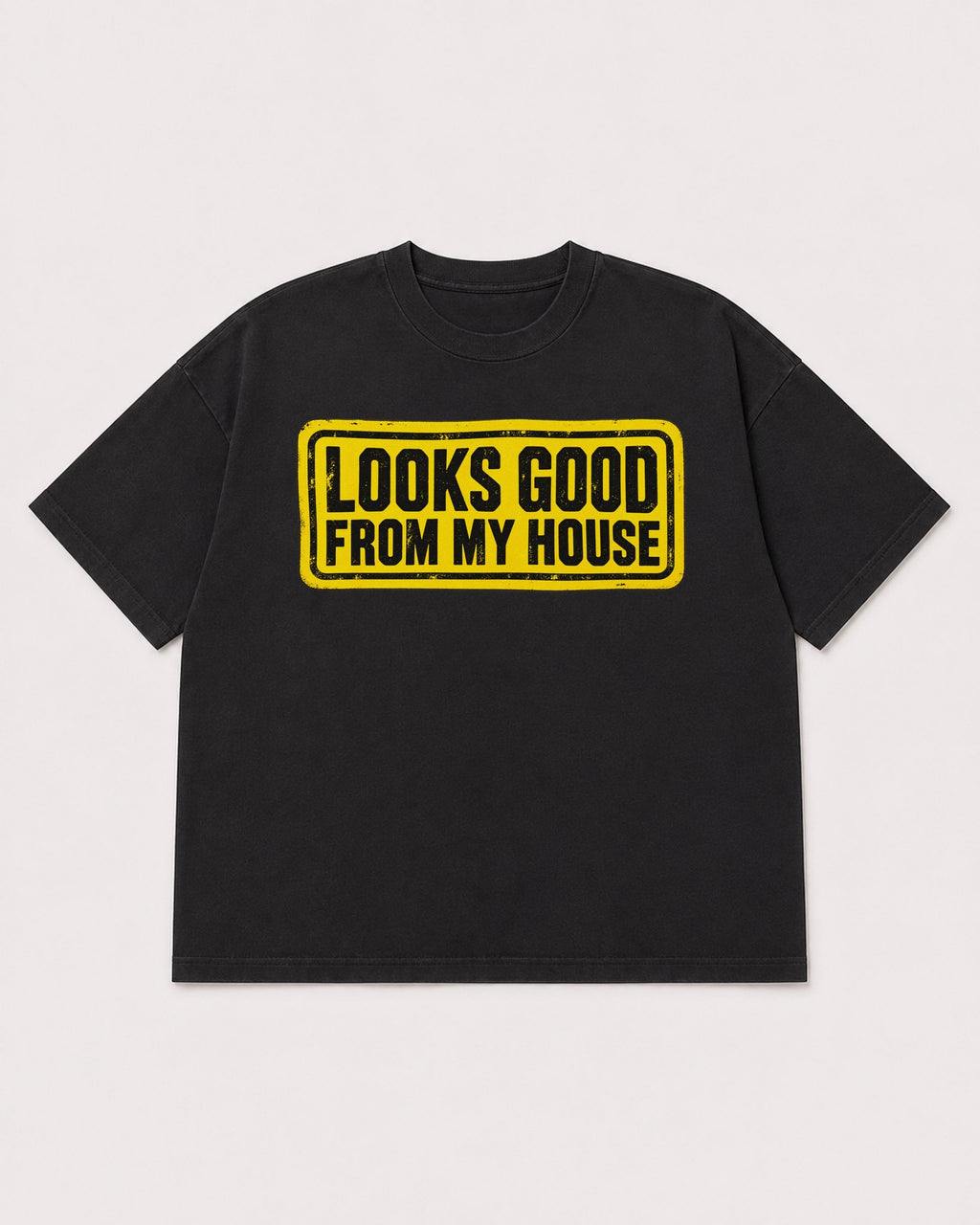 Mockup Boxy Heavyweight Tee Black product