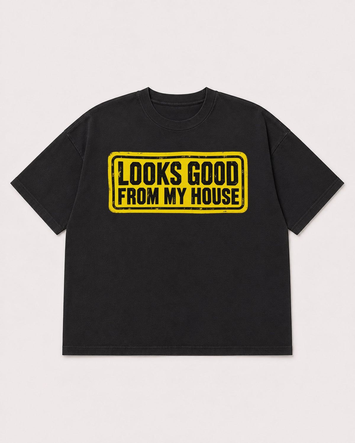 Mockup Boxy Heavyweight Tee Black product