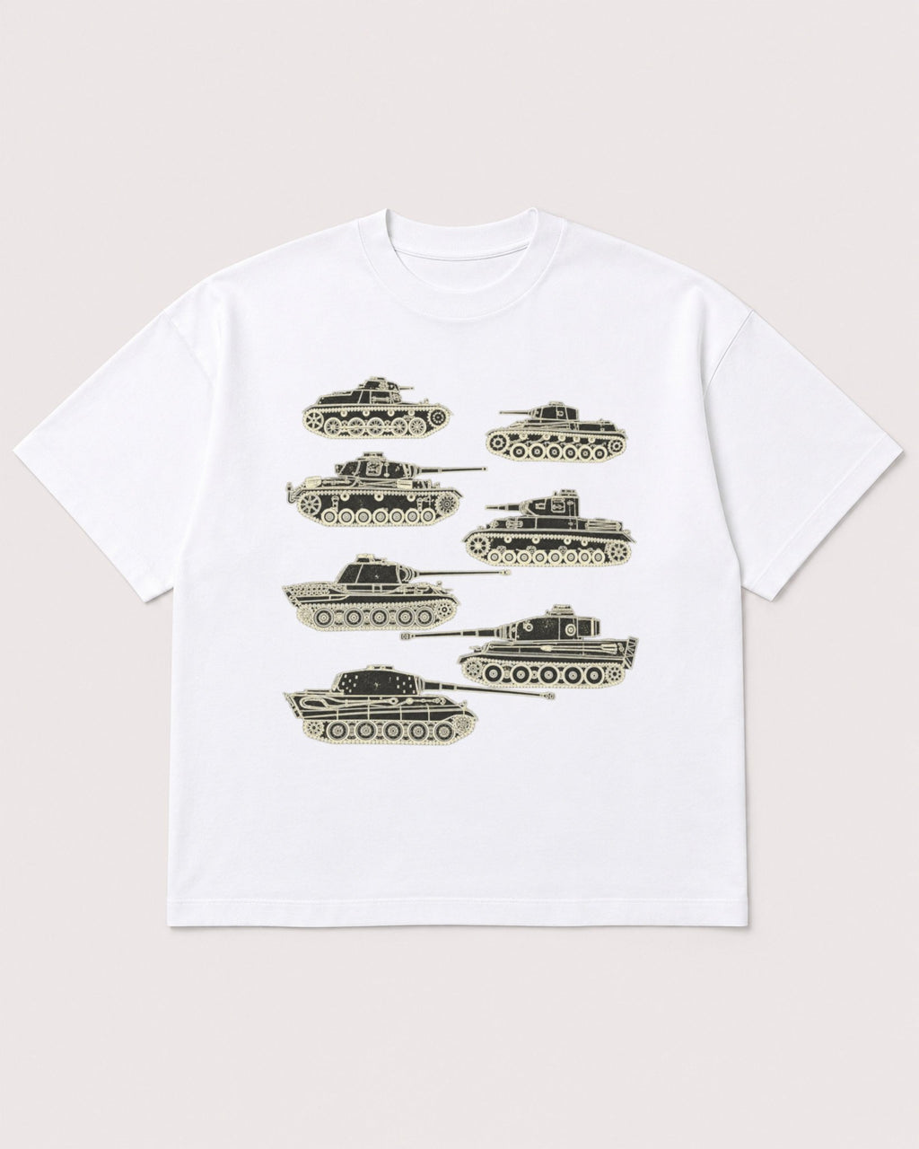 Mockup Boxy Heavyweight Tee White product
