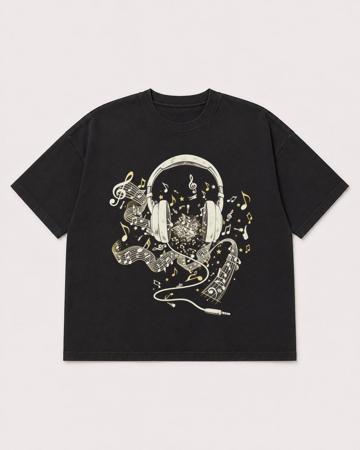Mockup Boxy Heavyweight Tee Black product