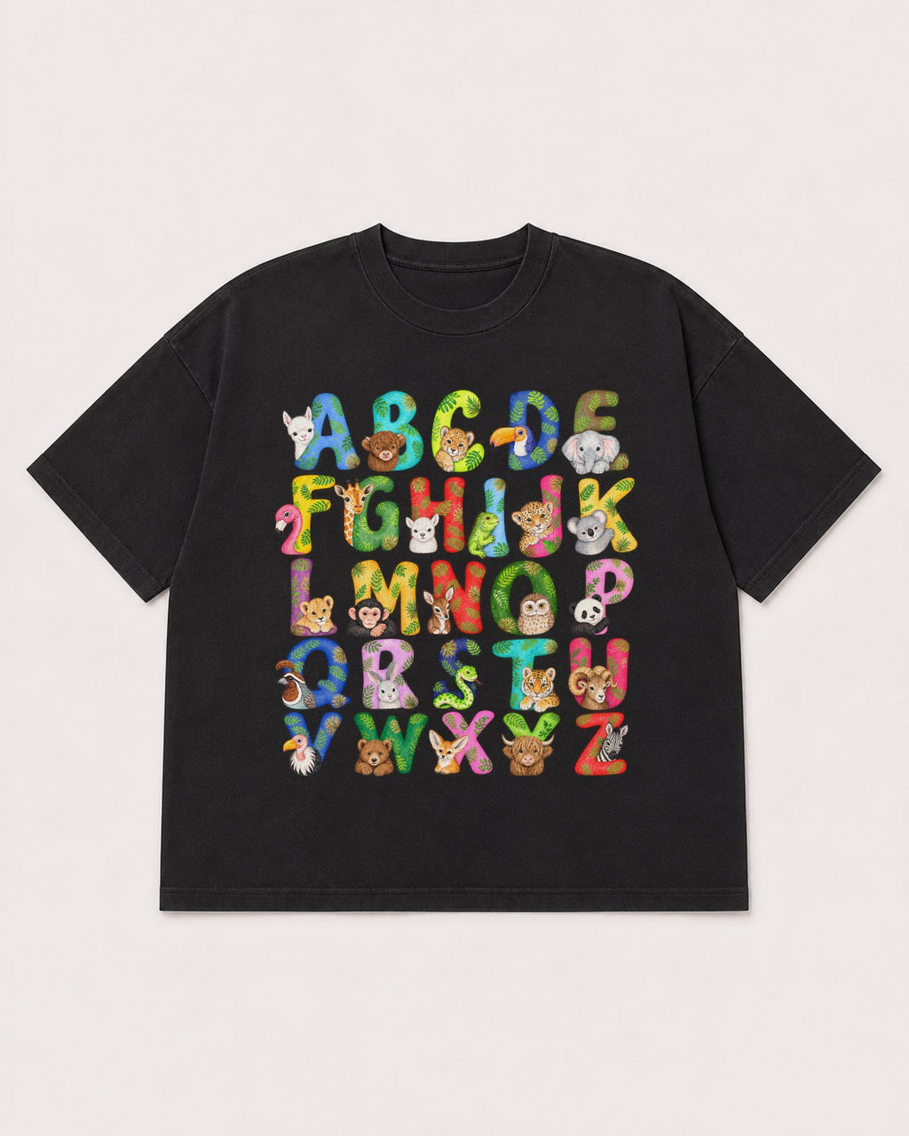 Mockup Boxy Heavyweight Tee Black product