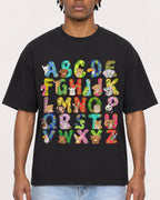 Mockup Boxy Heavyweight Tee Black male close-up 05