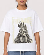 Mockup Boxy Heavyweight Tee White female close-up 16