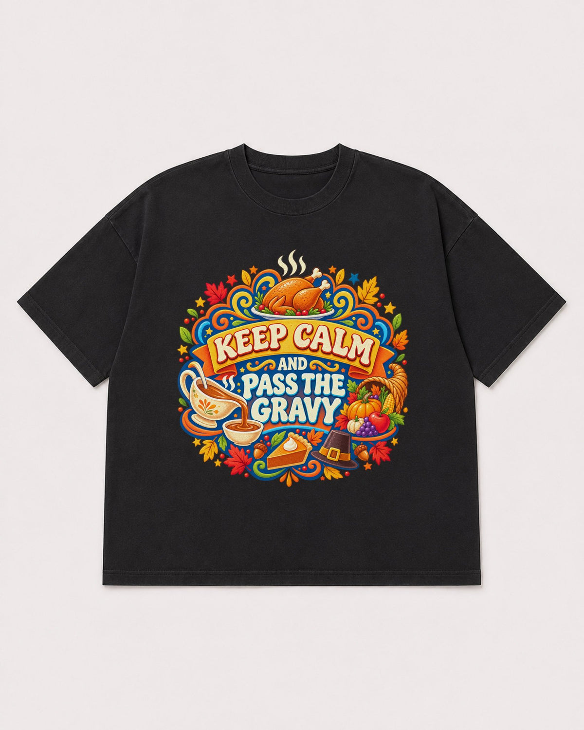 Mockup Boxy Heavyweight Tee Black product