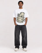 Mockup Boxy Heavyweight Tee White male full-body 05
