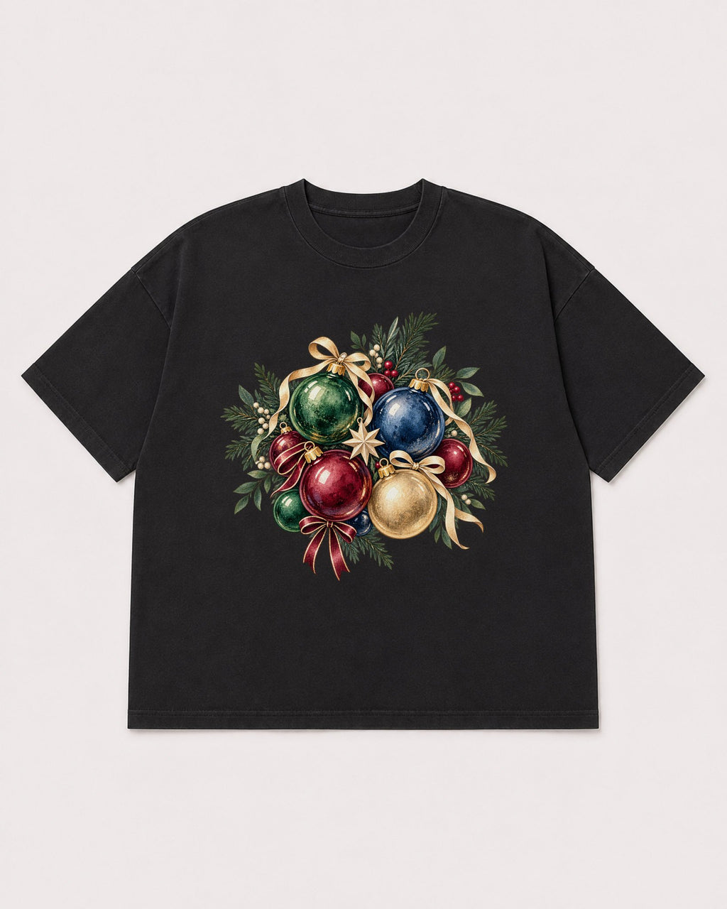 Mockup Boxy Heavyweight Tee Black product