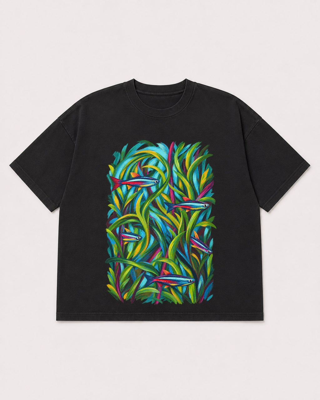Mockup Boxy Heavyweight Tee Black product