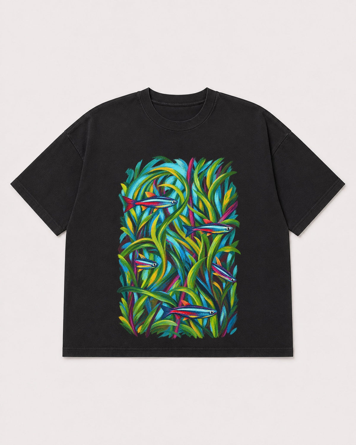 Mockup Boxy Heavyweight Tee Black product