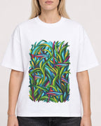 Mockup Boxy Heavyweight Tee White female close-up 08