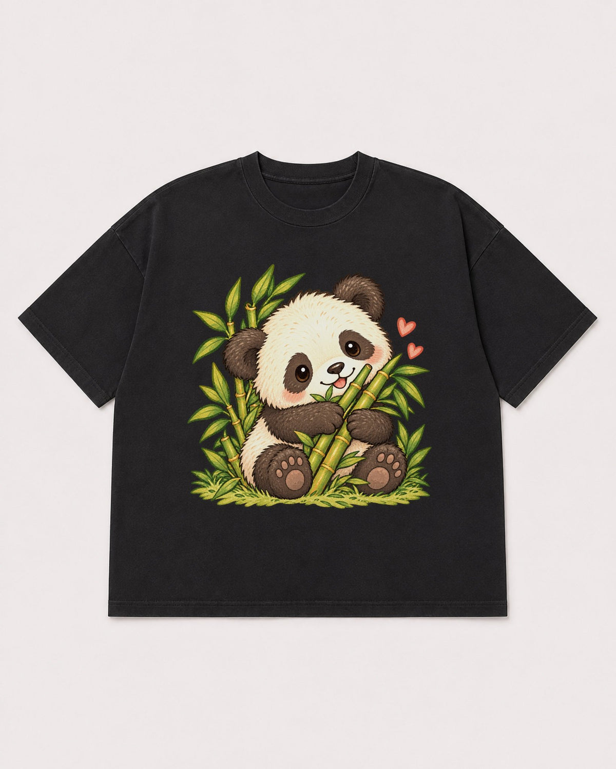 Mockup Boxy Heavyweight Tee Black product