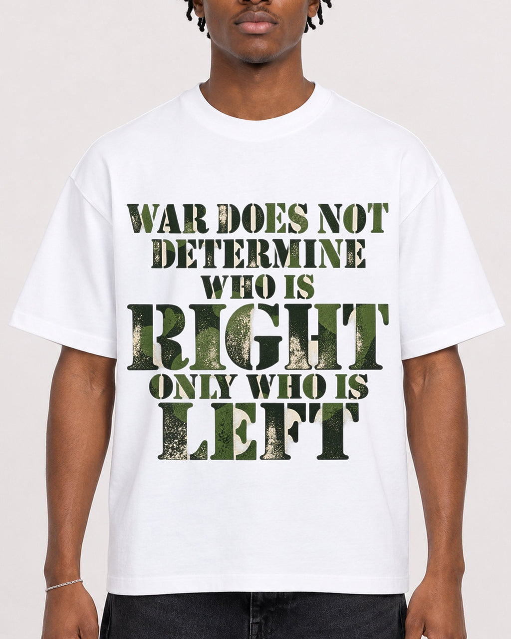 Mockup Boxy Heavyweight Tee White male close-up 05