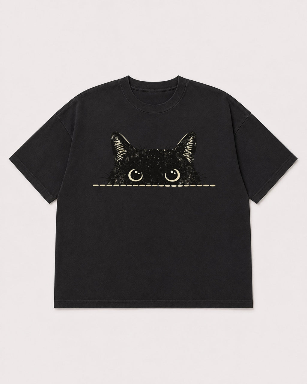 Mockup Boxy Heavyweight Tee Black product