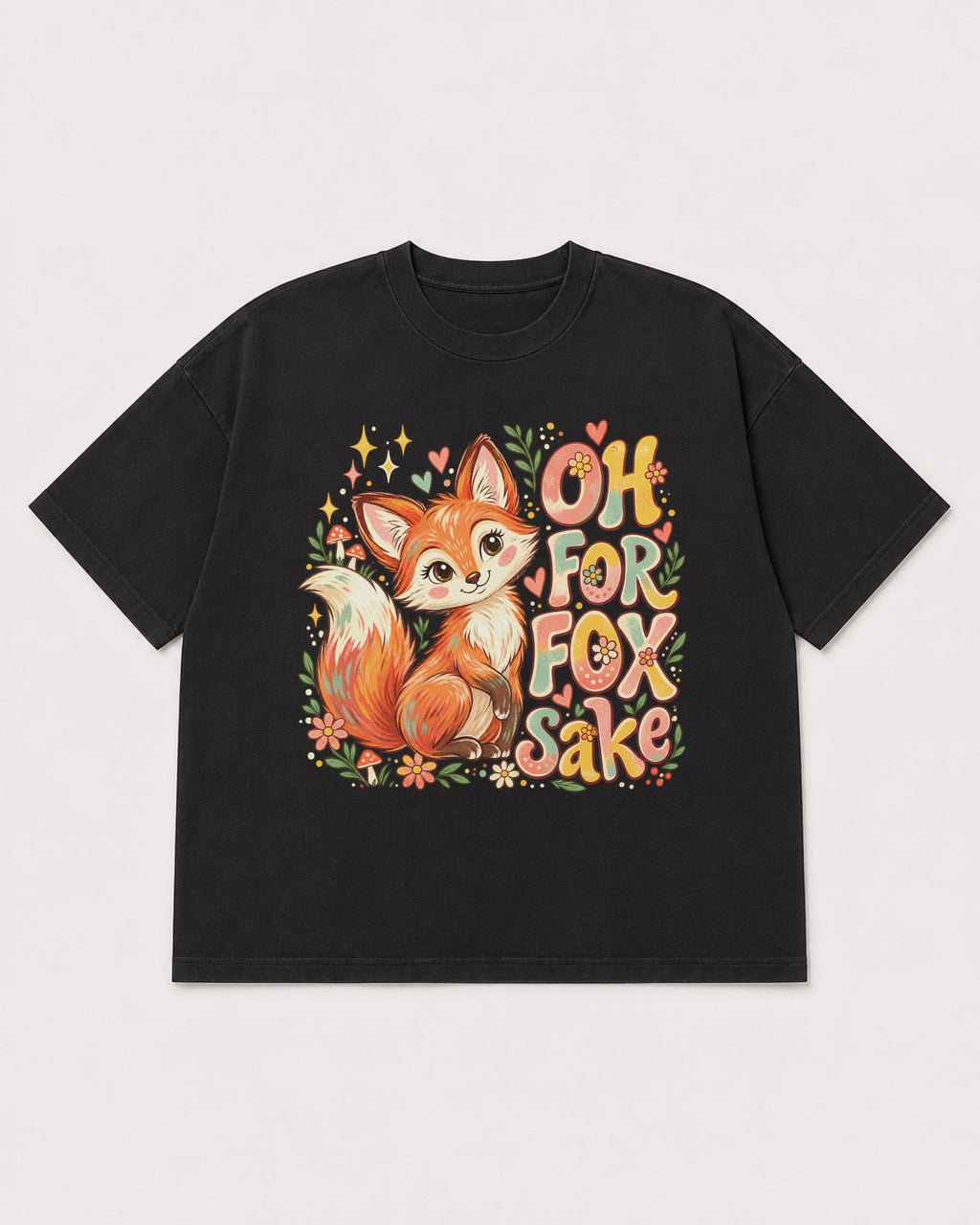 Mockup Boxy Heavyweight Tee Black product