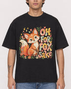 Mockup Boxy Heavyweight Tee Black male close-up 06
