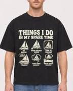 Mockup Boxy Heavyweight Tee Black male close-up 38