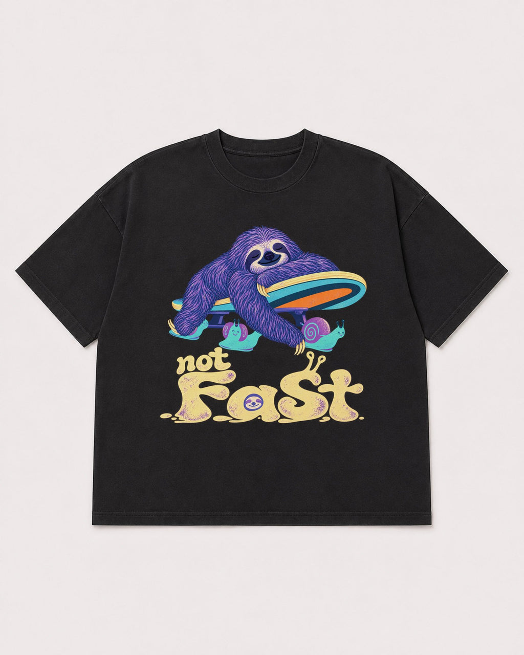 Mockup Boxy Heavyweight Tee Black product