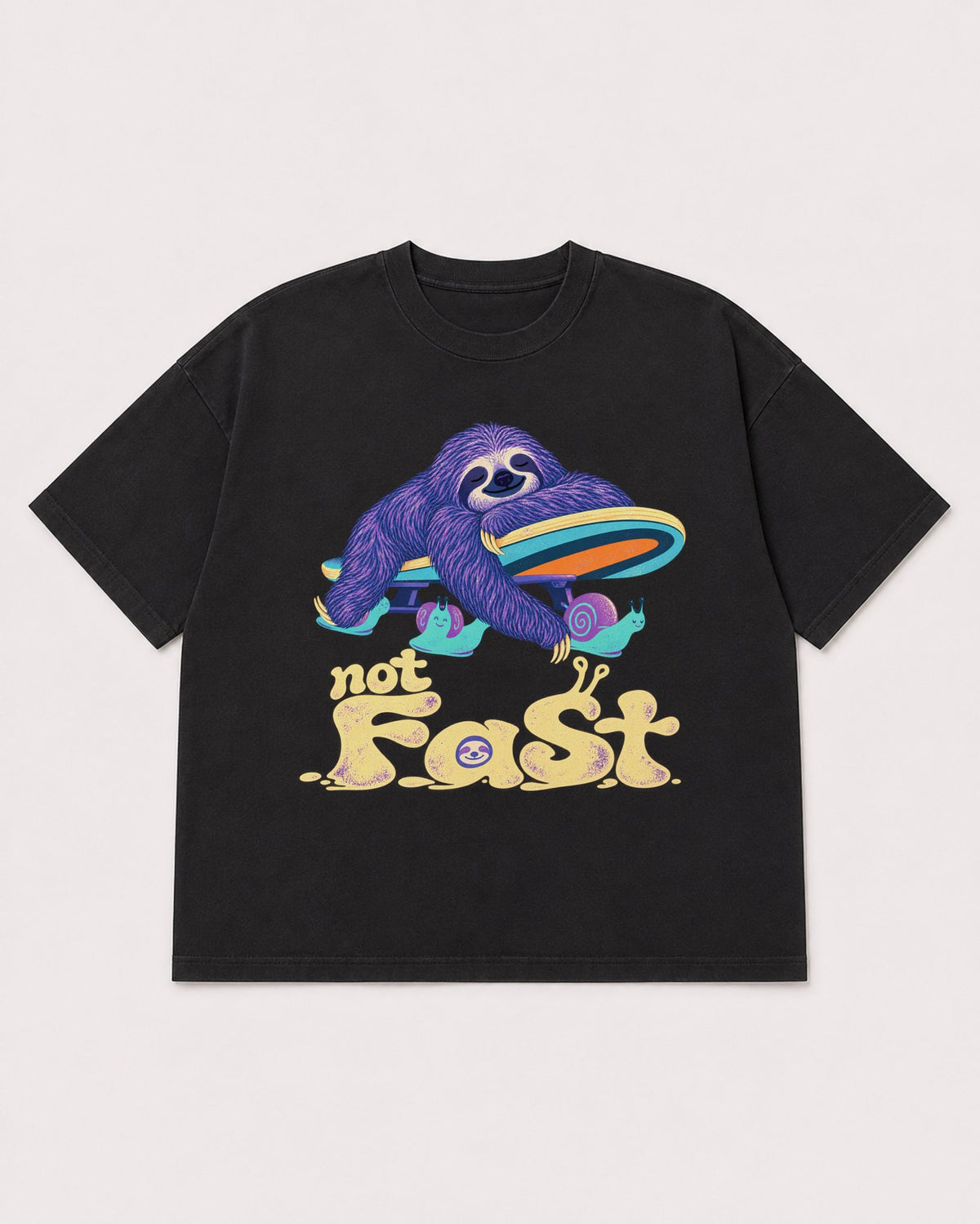 Mockup Boxy Heavyweight Tee Black product