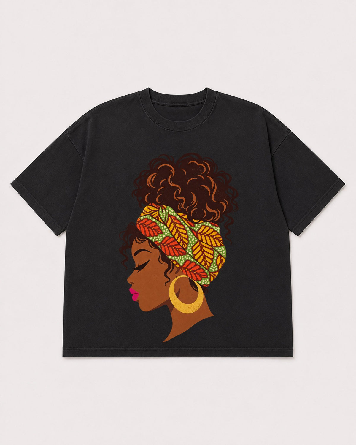 Mockup Boxy Heavyweight Tee Black product