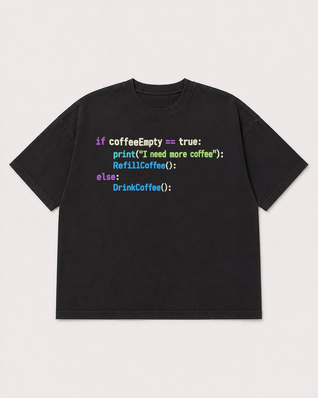 Mockup Boxy Heavyweight Tee Black product