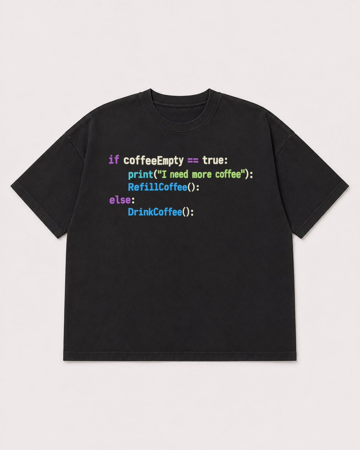 Mockup Boxy Heavyweight Tee Black product