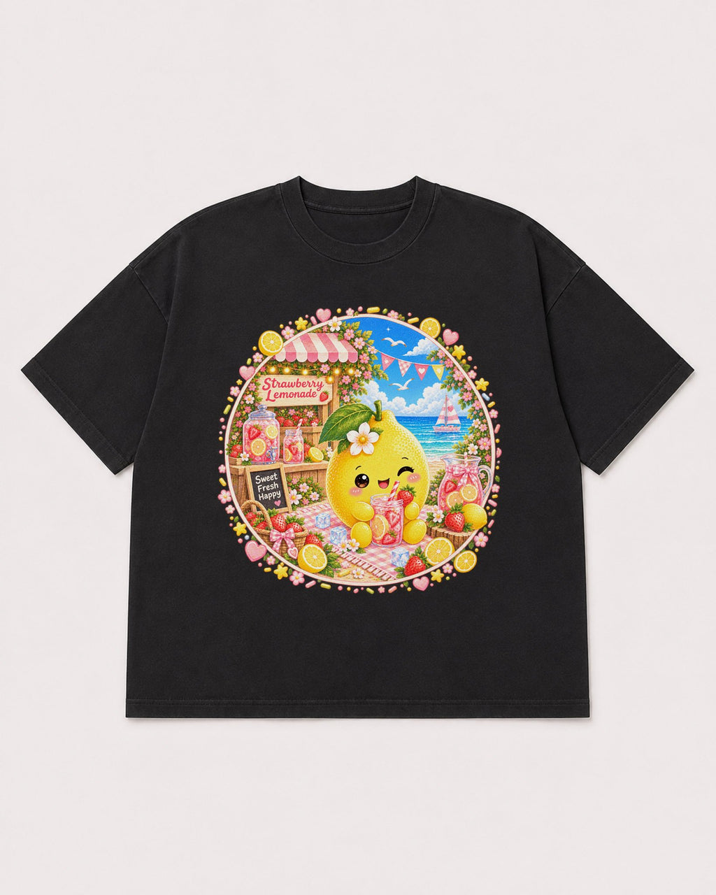 Mockup Boxy Heavyweight Tee Black product