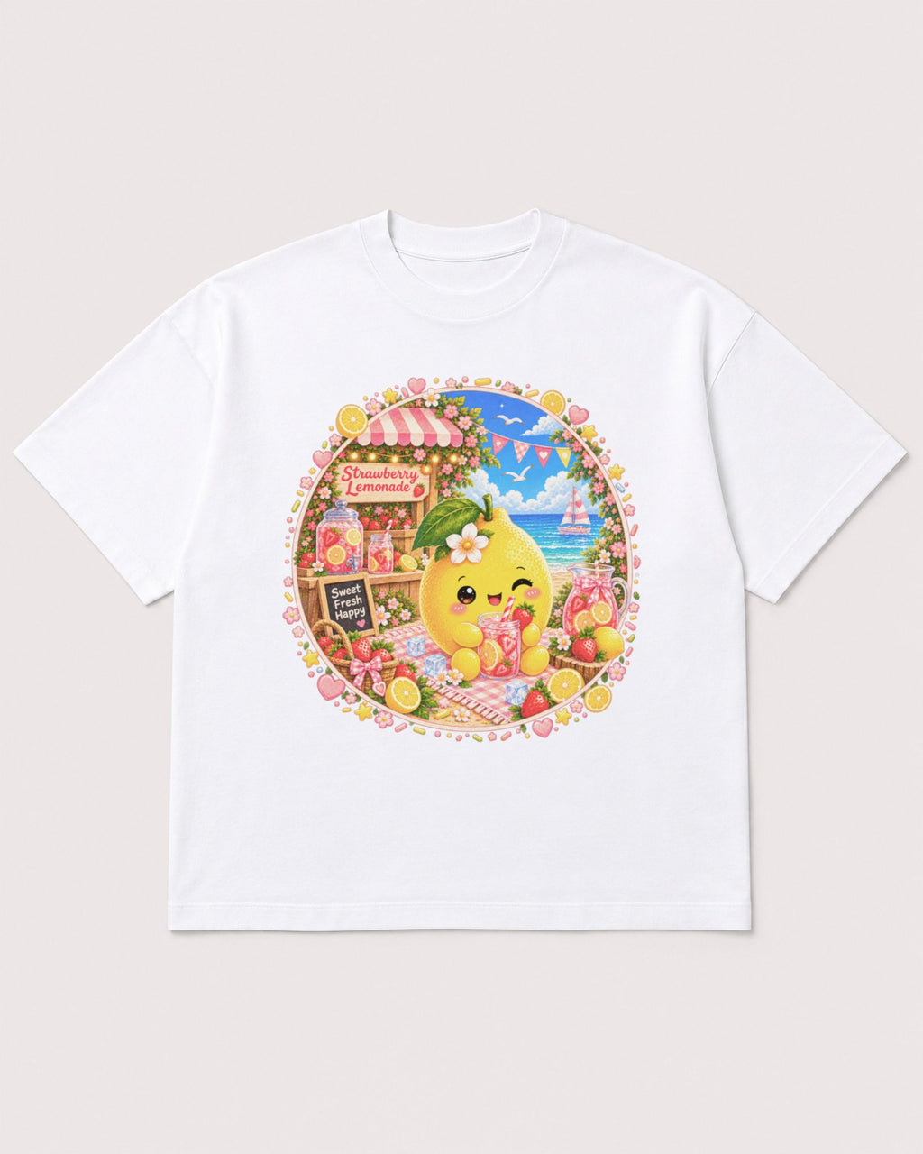 Mockup Boxy Heavyweight Tee White product