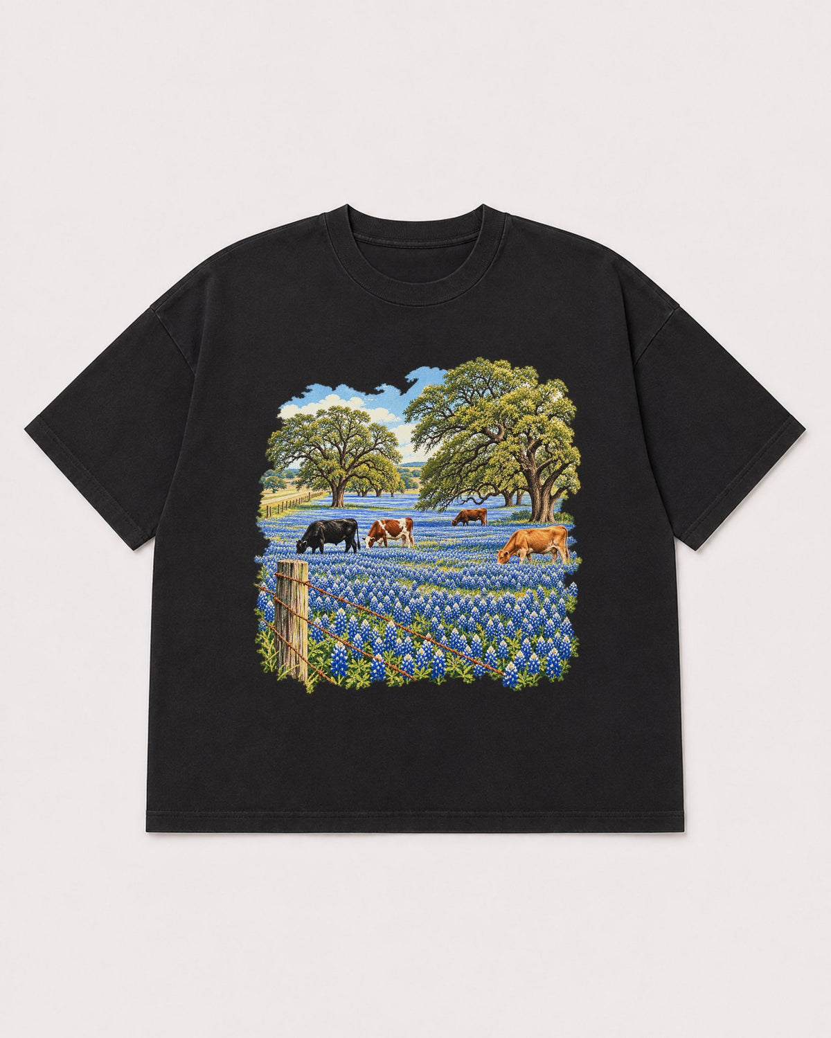 Mockup Boxy Heavyweight Tee Black product