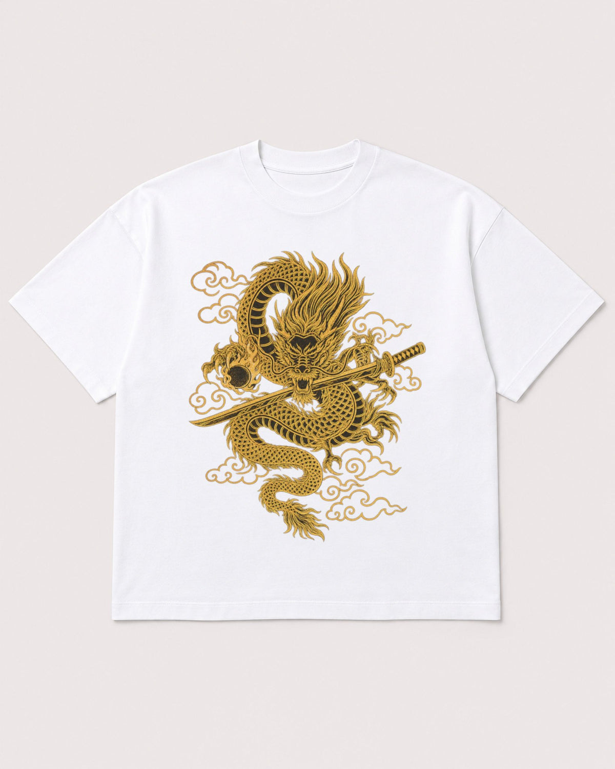 Mockup Boxy Heavyweight Tee White product