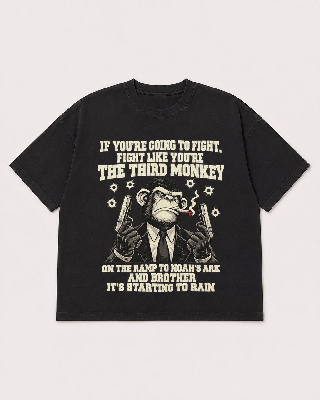Mockup Boxy Heavyweight Tee Black product