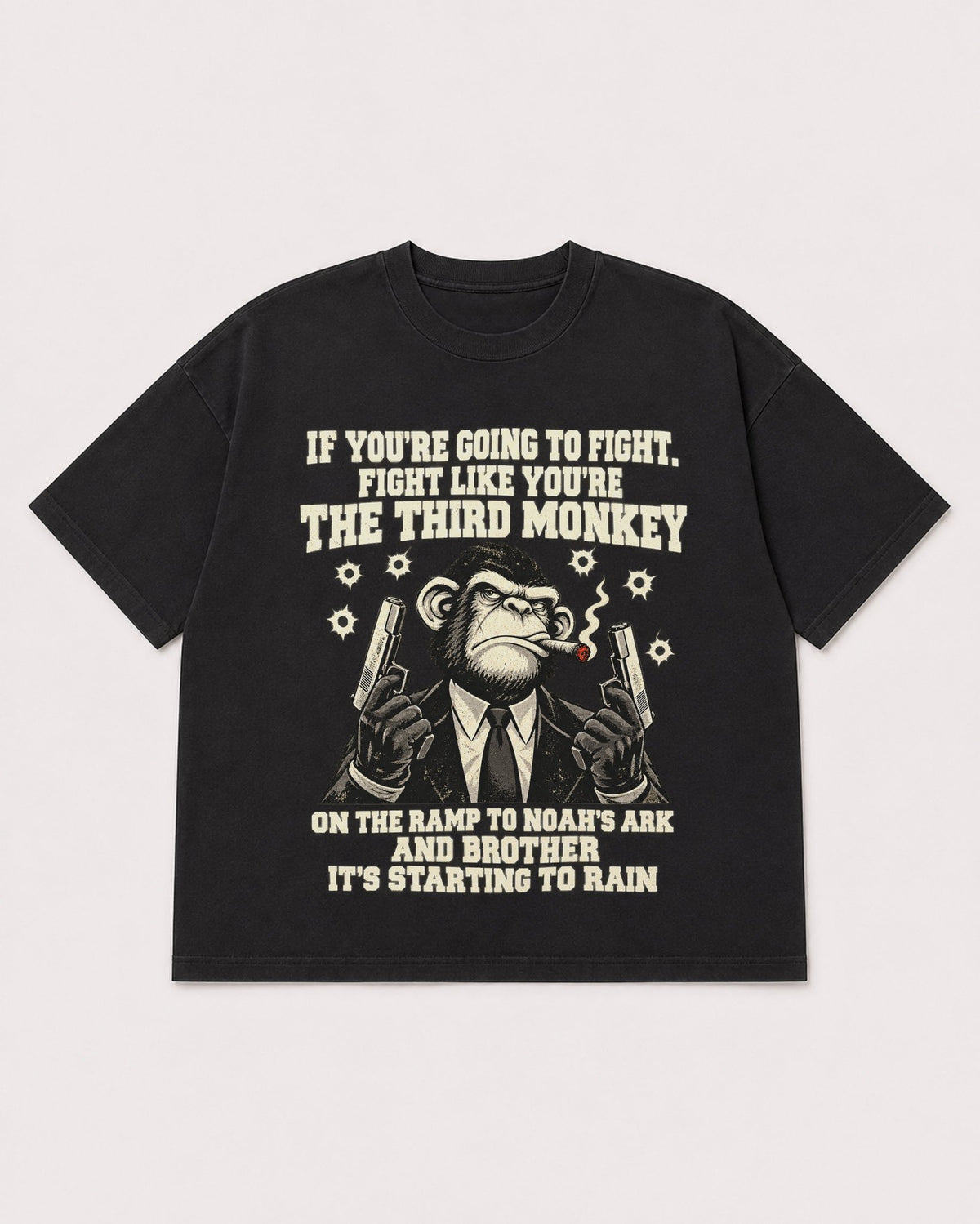 Mockup Boxy Heavyweight Tee Black product