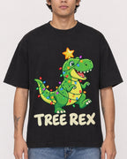 Mockup Boxy Heavyweight Tee Black male close-up 06