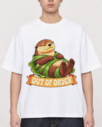 Mockup Boxy Heavyweight Tee White male close-up 01