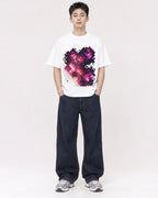 Mockup Boxy Heavyweight Tee White male full-body 21