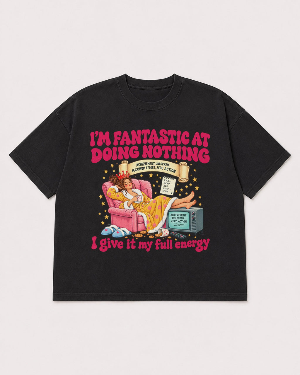 Mockup Boxy Heavyweight Tee Black product