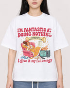 Mockup Boxy Heavyweight Tee White female close-up 01