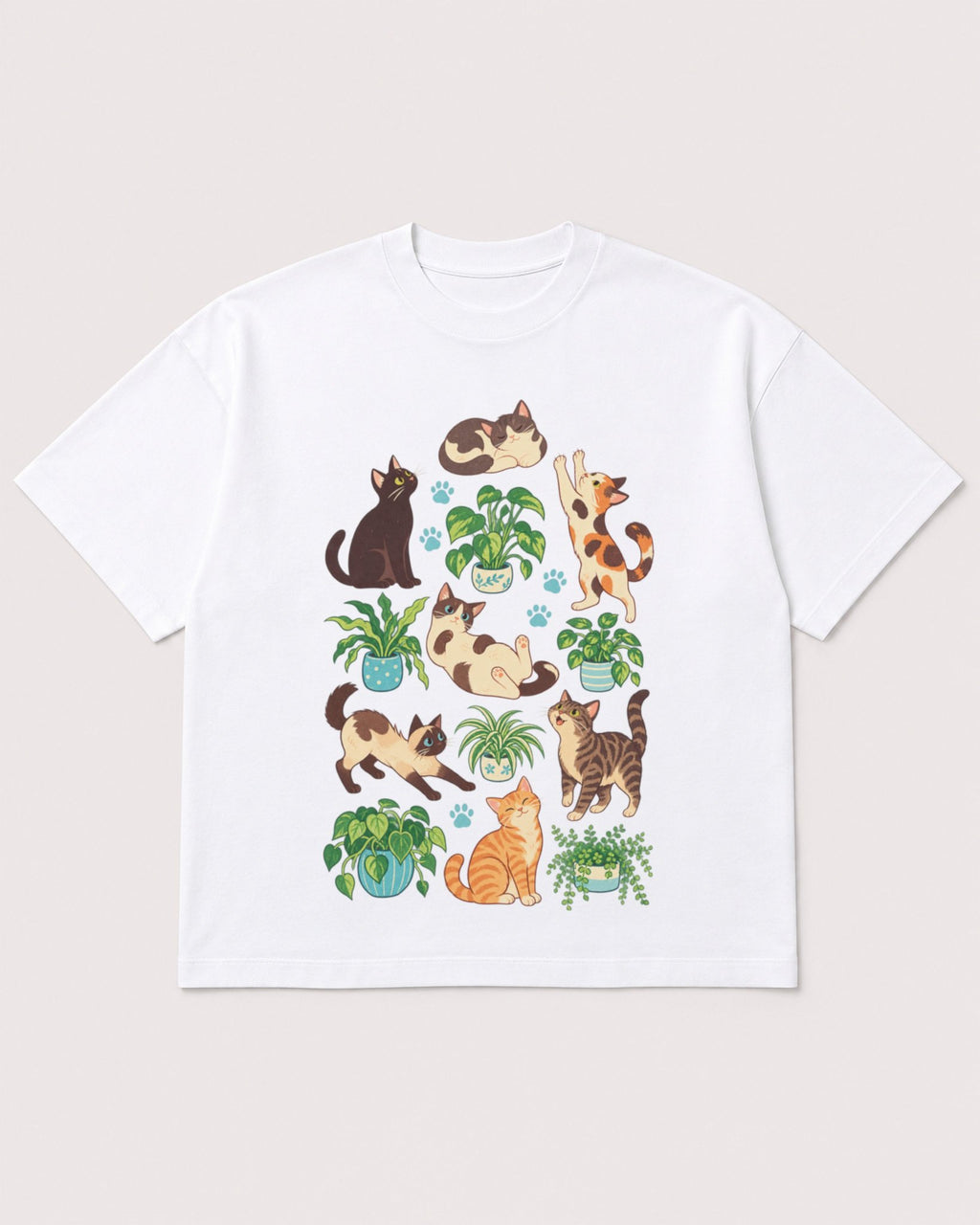 Mockup Boxy Heavyweight Tee White product