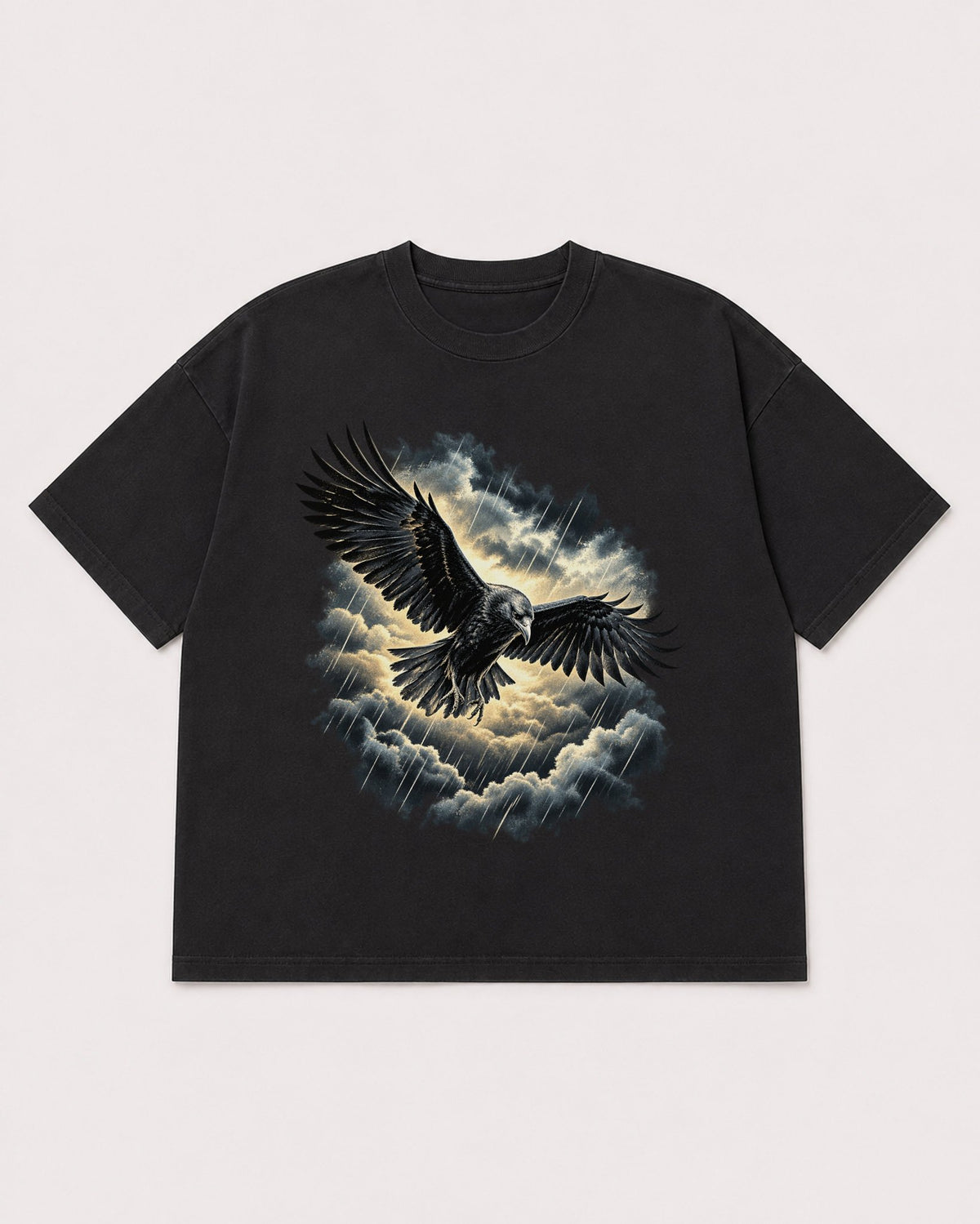 Mockup Boxy Heavyweight Tee Black product