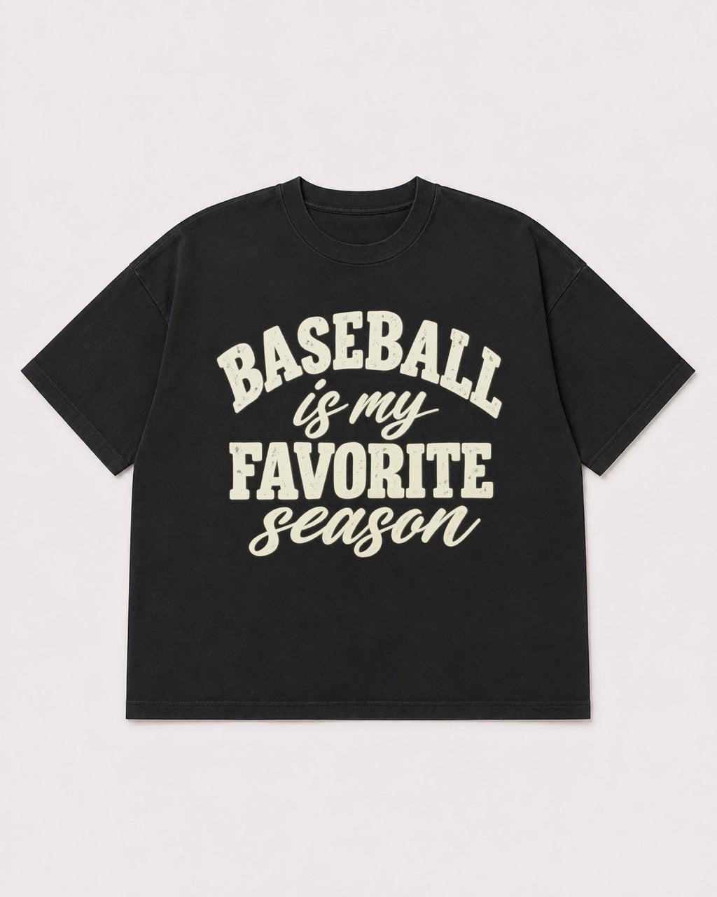 Mockup Boxy Heavyweight Tee Black product