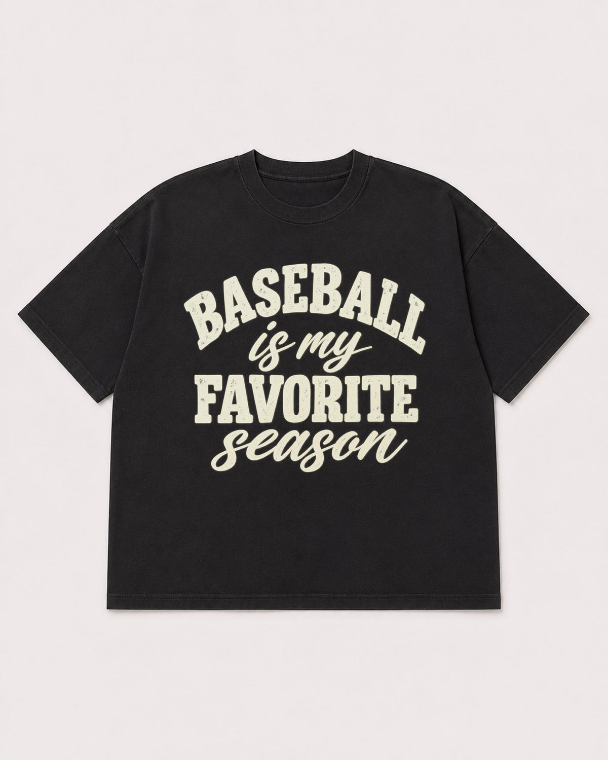 Mockup Boxy Heavyweight Tee Black product