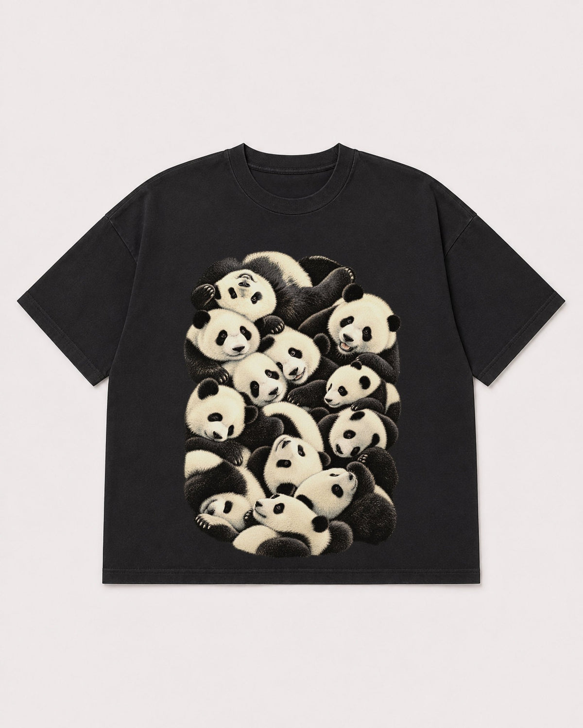 Mockup Boxy Heavyweight Tee Black product