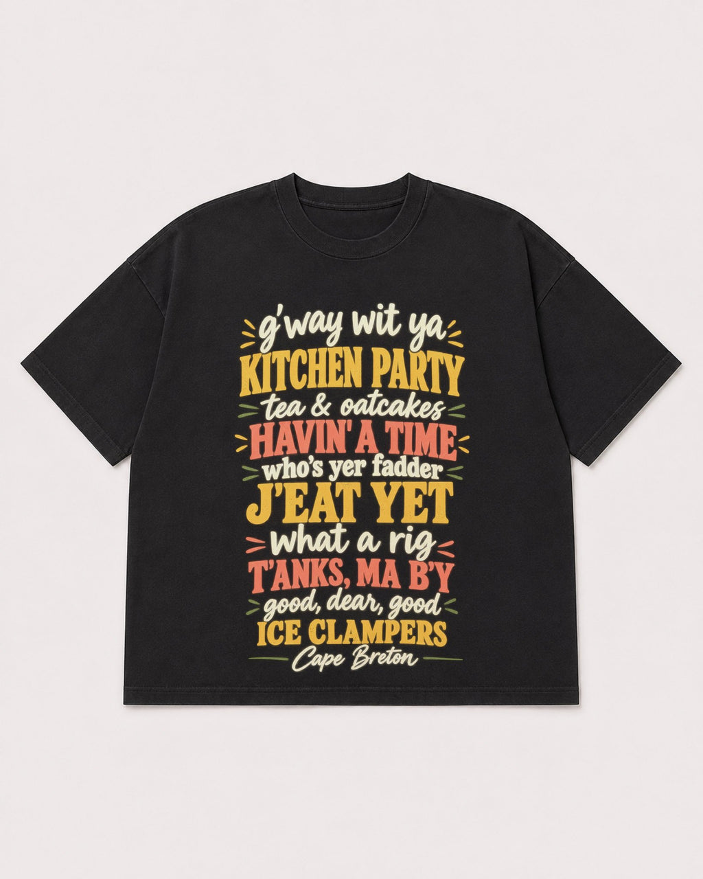 Mockup Boxy Heavyweight Tee Black product