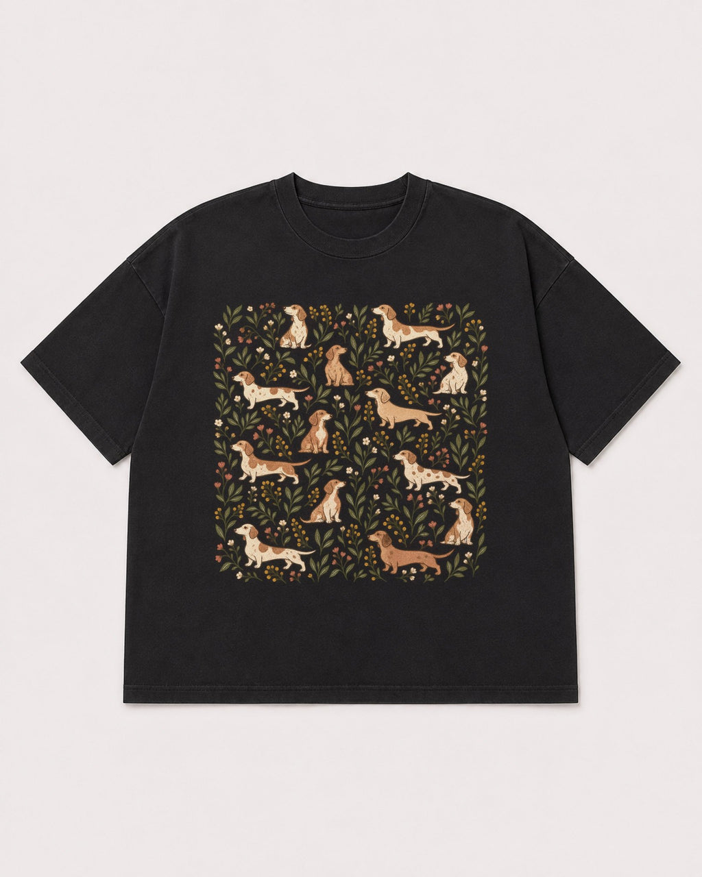 Mockup Boxy Heavyweight Tee Black product