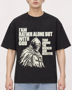 Mockup Boxy Heavyweight Tee Black male close-up 01