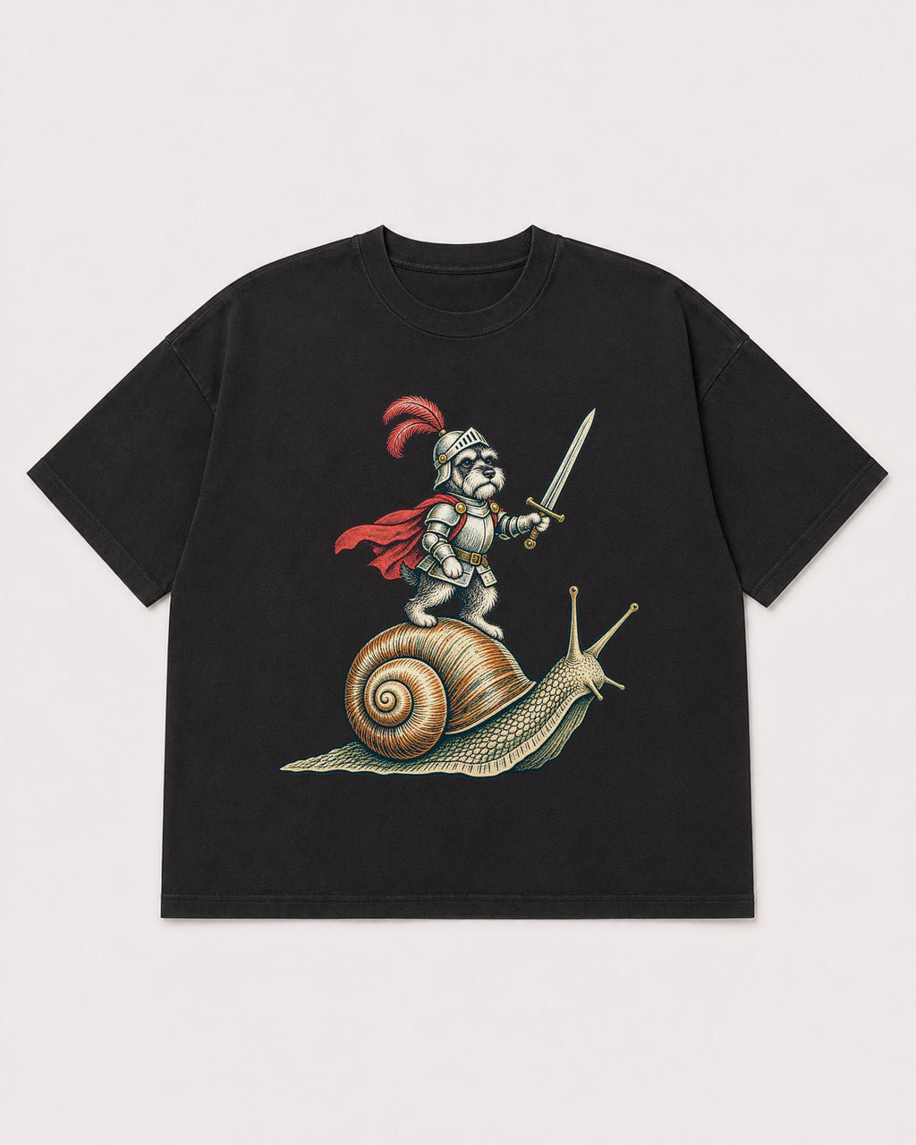 Mockup Boxy Heavyweight Tee Black product