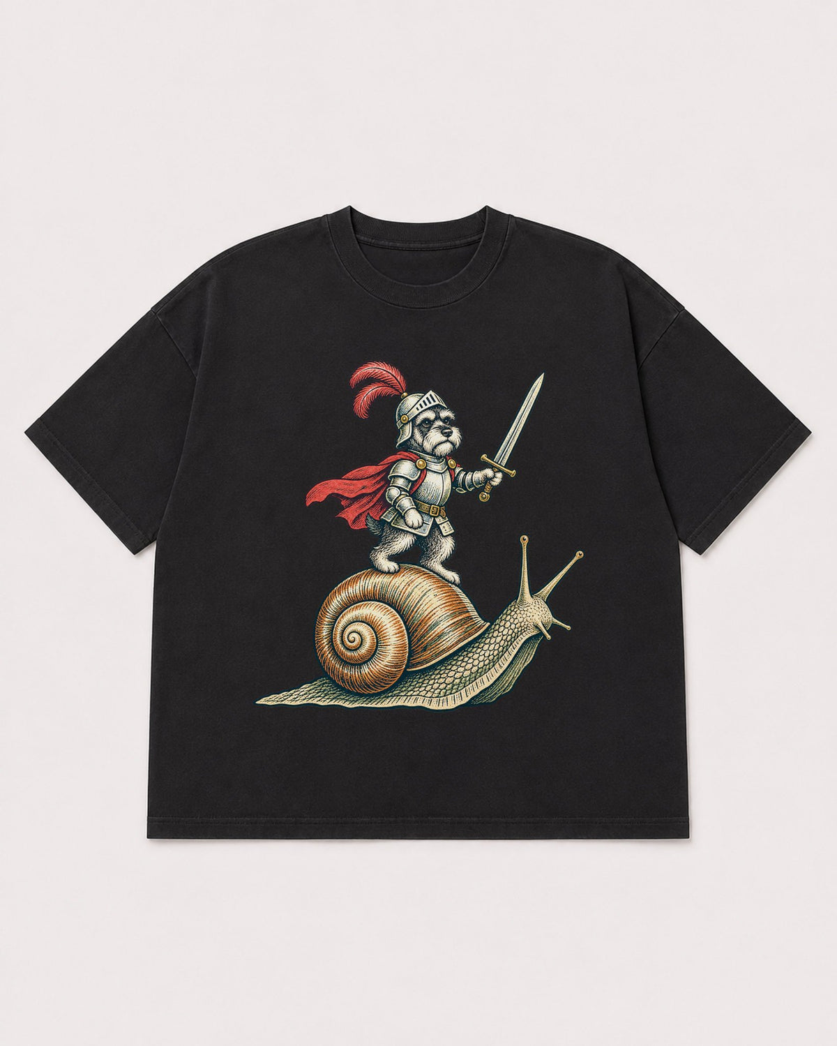 Mockup Boxy Heavyweight Tee Black product