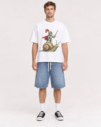 Mockup Boxy Heavyweight Tee White male full-body 08