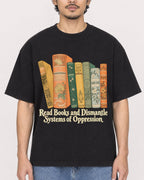 Mockup Boxy Heavyweight Tee Black male close-up 02